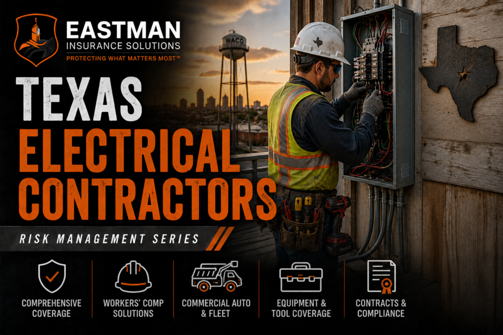 Texas electrical contractor working on an electrical panel with professional tools and safety equipment.