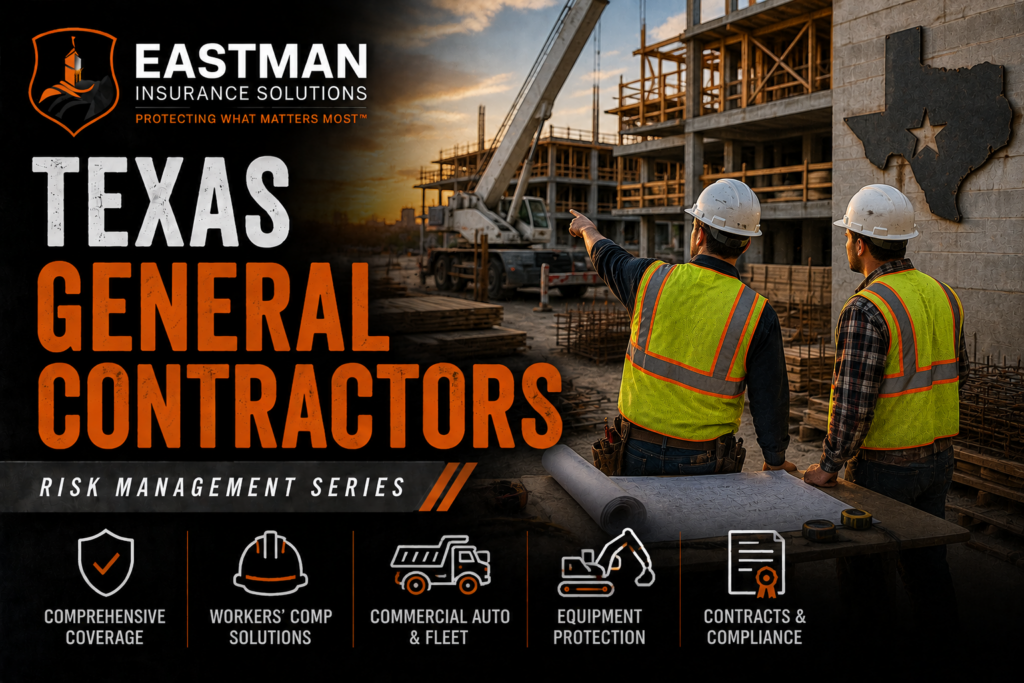 Texas general contractors overseeing an active commercial construction project.
