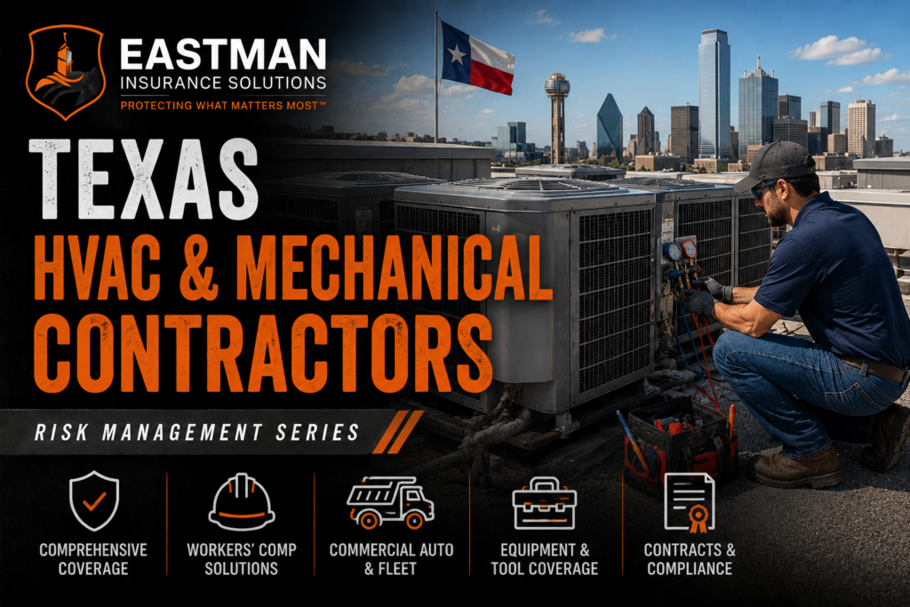 Texas HVAC technician servicing commercial rooftop heating and cooling equipment.