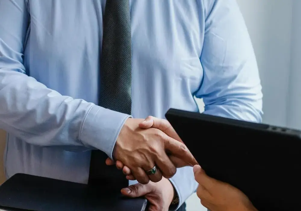 business man shaking hands